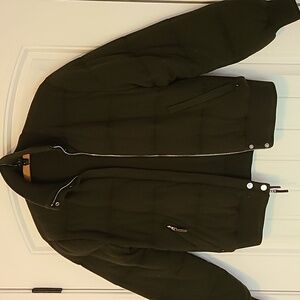 Ralph Lauren Cashmere and Silk Bomber Jacket in Forest Green